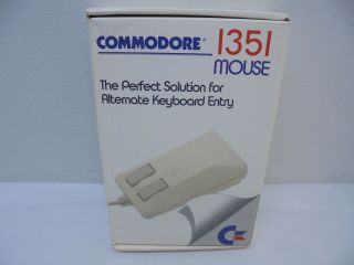 Vintage Commodore 64/128 Mouse 1351 With Floppy Disk - Looks