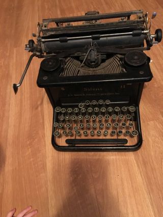 Vintage 1936 L.  C.  Smith Corona Typewriter No.  8 - 11 Antique Silent Keys Ribbon
