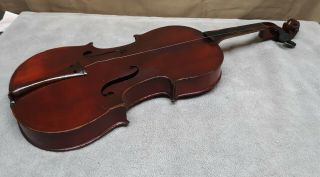 Antique French Violin Labeled Medio Fino Jtl Made In France