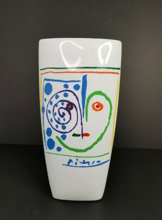 Rare Picasso Living Ceramic Vase The Heart 1962 Limited Edition Art Deco 9 "