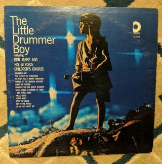 Vintage The Little Drummer Boy Christmas Don Janse Record Album Vinyl Lp