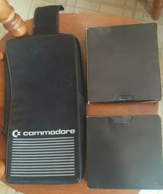 Rare Commodore Sx - 64 Disk Carrying Case W/original Disk Boxes -