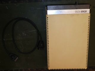 Atari 1050 Disk Drive Computer W/ Cord Shown Huge Estate Find Power On
