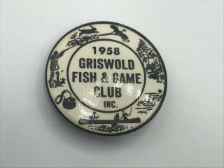 Vintage 1958 GRISWOLD Fish,  Game Club 1 - 3/4 