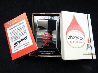 Vintage 1964 Sam Braen Company Advertising Zippo Lighter Box W/ Pamphlet