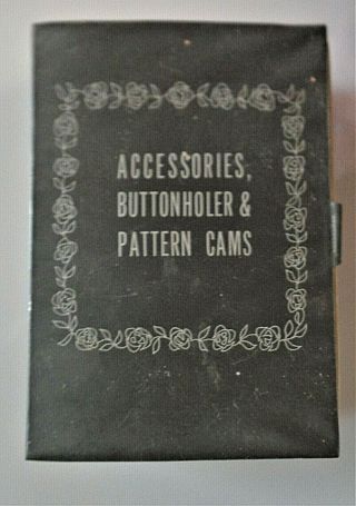 Vintage Sears Kenmore Sewing Machine Accessories Buttonholer And 14 Pattern Cams