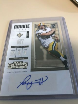 2017 Panini Contenders Rc Rookie Ticket Sp Auto Taysom Hill (orleans Saints)