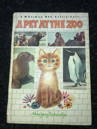 Vintage Picture Book A Pet At The Zoo 1965 Rare Children’s