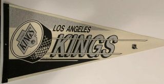 Vintage 1989 Los Angeles Kings 30 " Nhl Hockey Sports Pennant Flag Rare