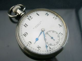 Antique Silver Pocket Watch - Birm 1922 - Al Dennison - 17 Jewel - Fully