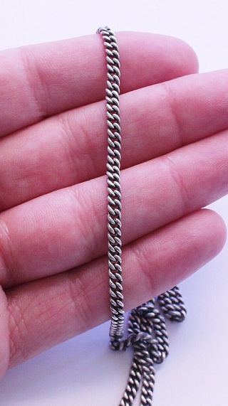 Vintage Sterling Silver 925 Chain Link Necklace 17 Grams 25 Inches