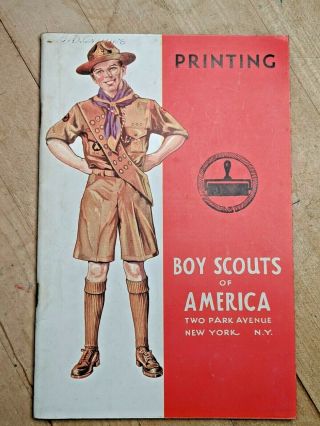 Vintage 1930 Boy Scouts Of America Printing Merit Badge Book Bsa