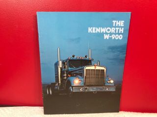 Rare 1970s Kenworth W900 Trucks Dealer Sales Brochure 14 Page