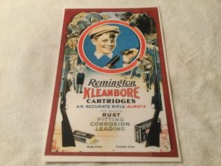 Remington Kleanbore Poster Sign Rare