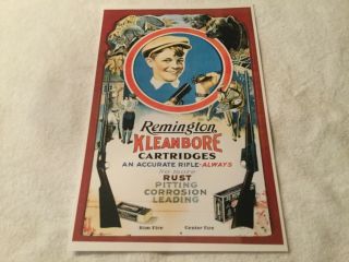 Remington kleanbore poster sign rare 2