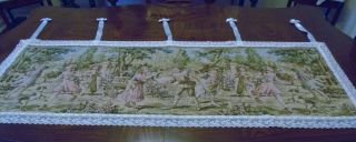 Vintage Tapestry Wall Hanging,  Children At Play,