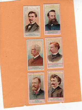 Allen & Ginter Scarce Part Set 6/50.  American Editors.  Cat £210.  00.  Issued1887