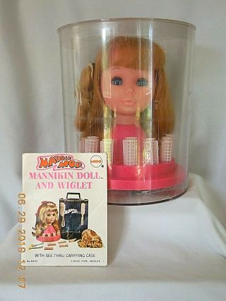 Vintage Maddie Mod Mannikin Doll And Wiglet By Mego 8002,  1970