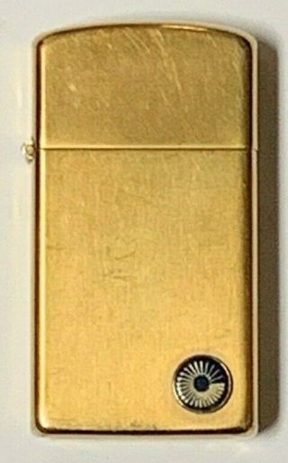 Vintage Zippo 1970s Slim Lighter | 10k Gold Filled | Box And Pouch |