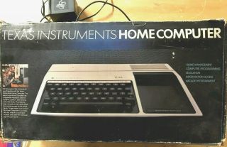 Ti - 99/4a Computer W/ Power Supply,  Speech Synthesizer,  8 Game Cartridges