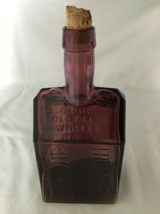 Vintage E.  C.  Booz’s Old Cabin Whiskey Bottle