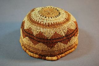 Antique Native American Indian Basket Hupa Yurok Karok Maiden Hat