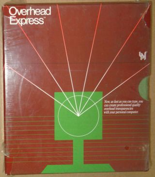Overhead Express,  By Business & Professional Software,  1984 - For Ibm Pc -