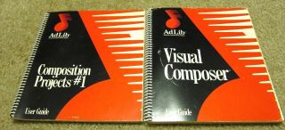 Rare Adlib Visual Composer User Guide Music Synthesizer Sound Card 1987 Manuals