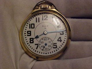 16 Size,  21 Jewels,  Elgin Pocket Watch,  B.  W.  Raymond,  Model 20,  10k Gold Filled