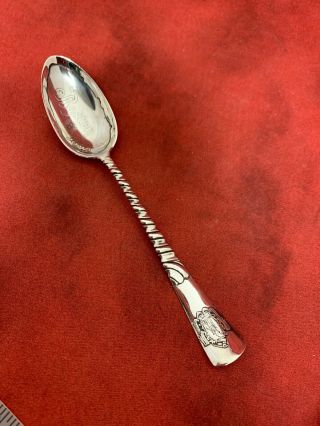 Detailed Gorham Vintage Sterling Souvenir Spoon Boston Massachusetts 1890