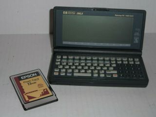 Hewlett Packard Hp 200lx Palmtop Pc Organizer Pda Calculator,  2.  5mb Card