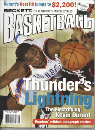 Kevin Durant Beckett Basketball Pricing Guide May/june,  2010 Issue