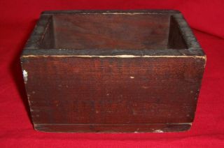 Old Primitive Vintage Antique Wood Small Compartment Display Trinket Box