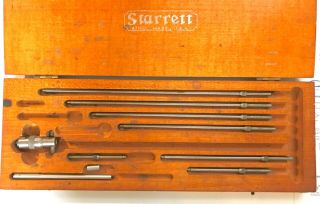Starrett Inside Micrometer Set,  Vintage,  In Wood Box