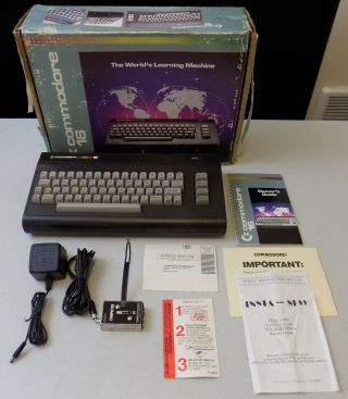 Commodore 16 Home Computer,  Complete In The Box,