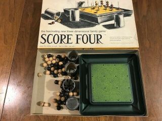 Score Four Board Game Funtastic 1968 Made in USA Vintage 2 to 8 Players 2