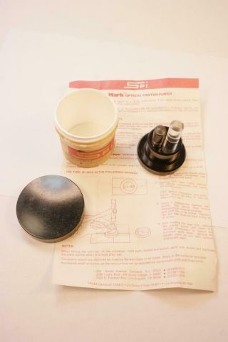 Vintage Spi On Mark Optical Center Punch W/instructions And Case
