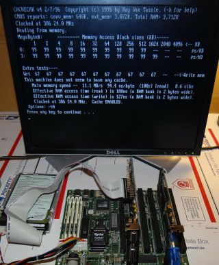 M396 - VER1.  1 386 Motherboard PC Chips Cyrix Fasmath CX - 83S87 - 25 - JP RAM CPU 3