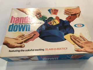 Vintage Hands Down Game By Ideal Slam O Matic 1964 Complete