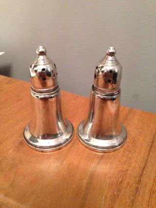 Stirling Weighted Silver Salt And Pepper Pots Cruet Vintage Antique Gumps