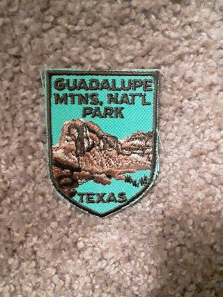 Vintage Voyager Travel Patch Guadalupe Mountains National Park Texas