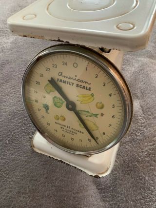 Collectible Vintage Antique American Family Scale 35 pounds Food Produce Etc. 3