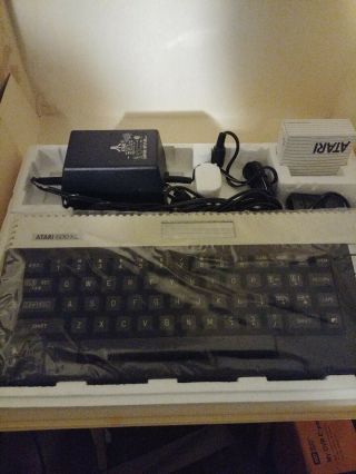 Atari 600xl Home Computer Nos Still In Plastic Rare Complete C.  1984