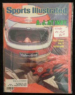 Sports Illustrated May 25,  1981 - A.  J.  Foyt