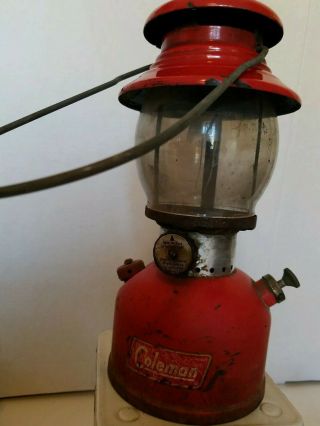 Vintage Coleman Red Lantern Model 200a July 58? (7 58) Restoration Ready