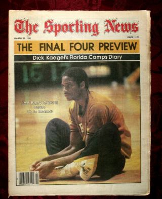 Sporting News Newspaper March 29 1980 Joe Barry Carroll Purdue Final Four Issue