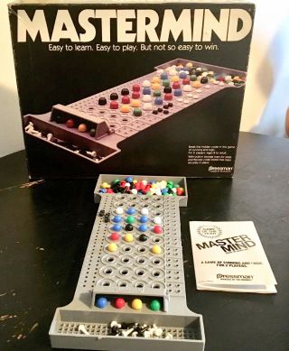1981 Vintage Mastermind Pressman Codebreaker Boardgame 100 Complete Game