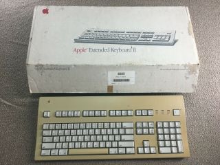 Vintage Apple Extended Keyboard Ii M0312 Mac Macintosh Computer Parts