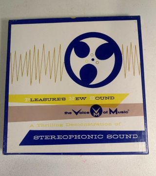 The Voice Of Music Stereophonic Sound Vintage Reel To Reel Tape 4 Track 16195