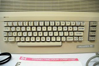 Commodore 64C Personal Computer With Transformer,  manuals,  & cable -. 2